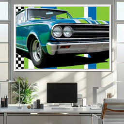 Vintage Racer Power Pop Vibe - Rider Art - NicheCanvas