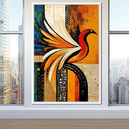 Vivid Phoenix Harmony Flight - NicheCanvas