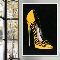 Bold Tiger Stripe Stiletto Power - NicheCanvas