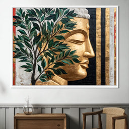 Golden Tranquility Reimagined - NicheCanvas