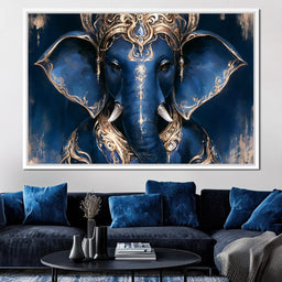 Divine Radiance of the Elephant Deity - NicheCanvas