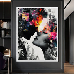 Floral Kiss of Dawnfire - NicheCanvas