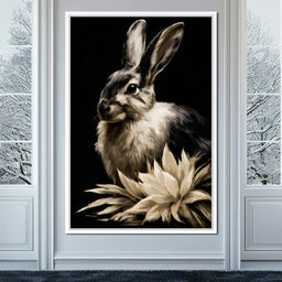 Quiet Contemplation Of The Wild Hare - NicheCanvas