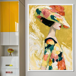 Golden Garden Gala Silhouette - NicheCanvas