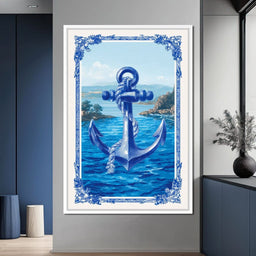 Tropical Ship Anchor - NicheCanvas