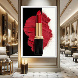 Velvet Lipstick Burst - NicheCanvas