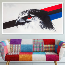 Fierce Hawk Gaze - NicheCanvas