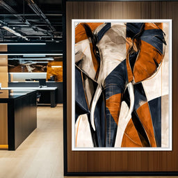 Measured Strides Through Geometric Plains - NicheCanvas