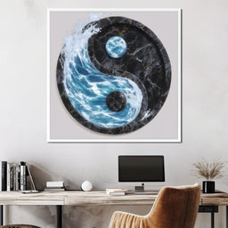 Harmony of Water and Stone - NicheCanvas