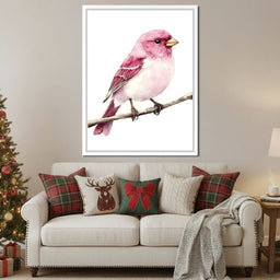Rosefinch Perched On Spring - NicheCanvas