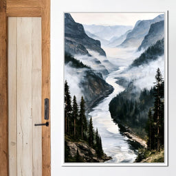 Where Silent Waters Meet The Peak - NicheCanvas