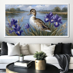 Duckling Meadow Reflections - NicheCanvas