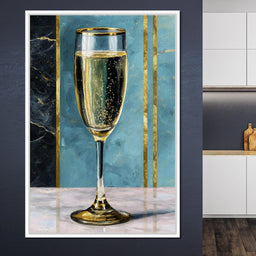 Gilded Champagne Elegance - NicheCanvas