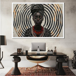 Spirals of Serenity Queen - Sakeem Gibbs - NicheCanvas