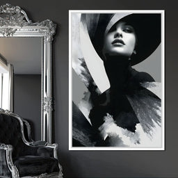 Monochrome Couture Elegance - NicheCanvas