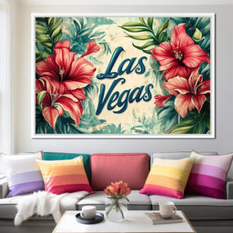 Hibiscus Oasis in Vegas - NicheCanvas