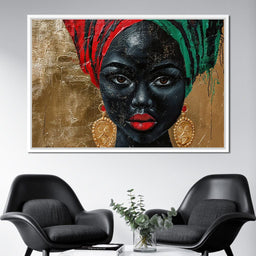 Nubian Grace in Gold Essence - Sakeem Gibbs - NicheCanvas