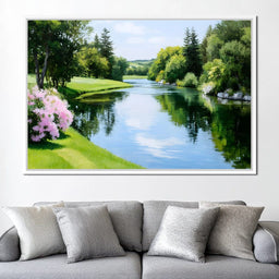 Whispering Meadows Reflection - NicheCanvas