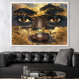 Golden Gaze of Nature - Sakeem Gibbs - NicheCanvas