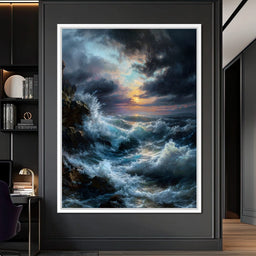 Tempest Dawn Ocean Fury - NicheCanvas