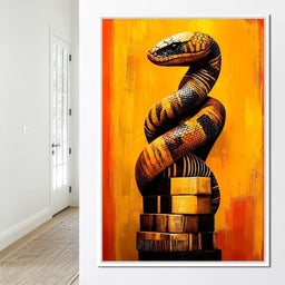 Coiled Majesty on Sunlit Tower - NicheCanvas