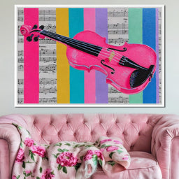Vibrant Melodies Violon Unleashed - NicheCanvas