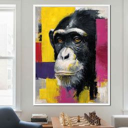 Bold Chimp Portrait Pop Mood - NicheCanvas