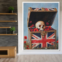 Union Legacy Skull Poppies - NicheCanvas