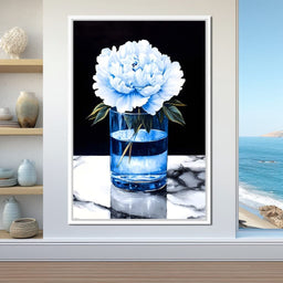Floral Elegance in Reflection - NicheCanvas