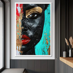 Golden Gaze of Mystery - NicheCanvas