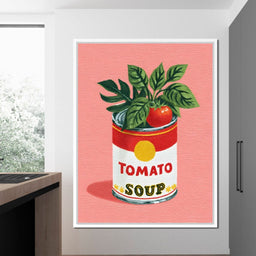 Pop Tomato Soup Garden Can - NicheCanvas