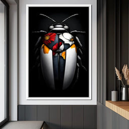 Beneath Floral Wings - NicheCanvas