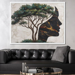 Majestic Silhouette Beneath Branches - NicheCanvas