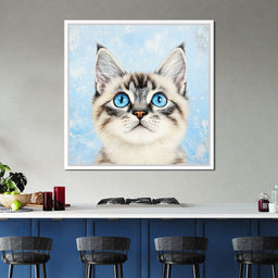 Kitty's Gaze of Curiosity - NicheCanvas