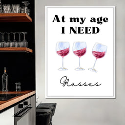 Aged To Perfection Wine Joke Poster - NicheCanvas