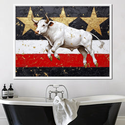 Bull Odyssey Across Stars - NicheCanvas