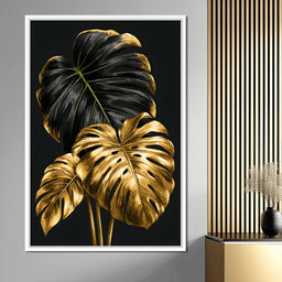 Gilded Foliage Dark Contrast - NicheCanvas