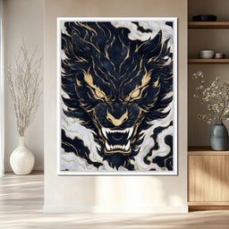 Golden Tempest Tiger Roar - NicheCanvas