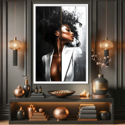 Harmony of Contrast and Elegance - NicheCanvas