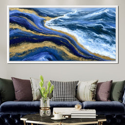Tidal Currents Of Liquid Gold - NicheCanvas