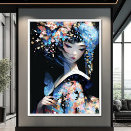 Flash Light Chaos Geisha - NicheCanvas