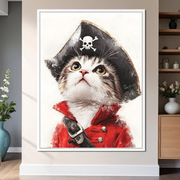 Feline Pirate Adventure - NicheCanvas