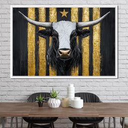 Majestic Golden Stripes Triumph - NicheCanvas