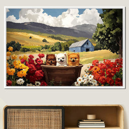 Fluffy Trio - NicheCanvas