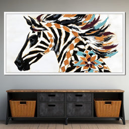 Zebra Mirage Awaits Discovery - Alicia Smith - NicheCanvas