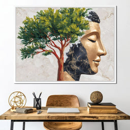 Golden Tranquility Branches - NicheCanvas