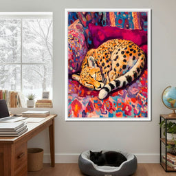 Vivid Safari Dreaming Cheetah - NicheCanvas