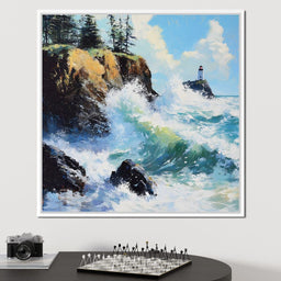 Ocean Waves Dance Sentinel - NicheCanvas
