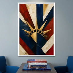 Gilded Freedom Radiating Light - NicheCanvas
