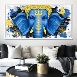 Ganesha Golden Majestic Tranquility - NicheCanvas